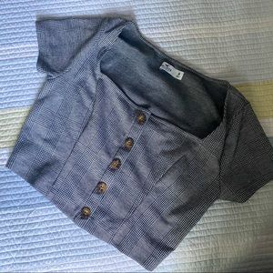 Hollister Plaid Crop Top